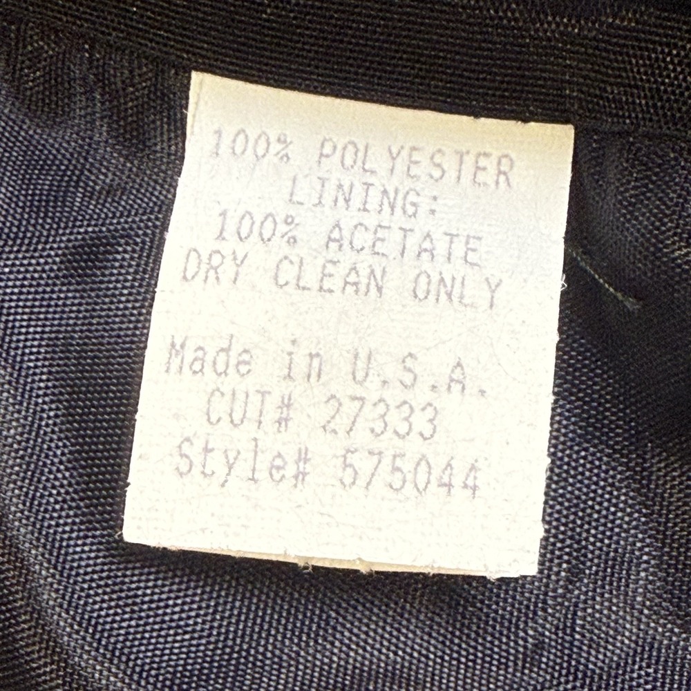 Vintage Wah Maker Mens L Western Vest Black Gold Brocade Made USA Cowboy - Picture 6 of 8